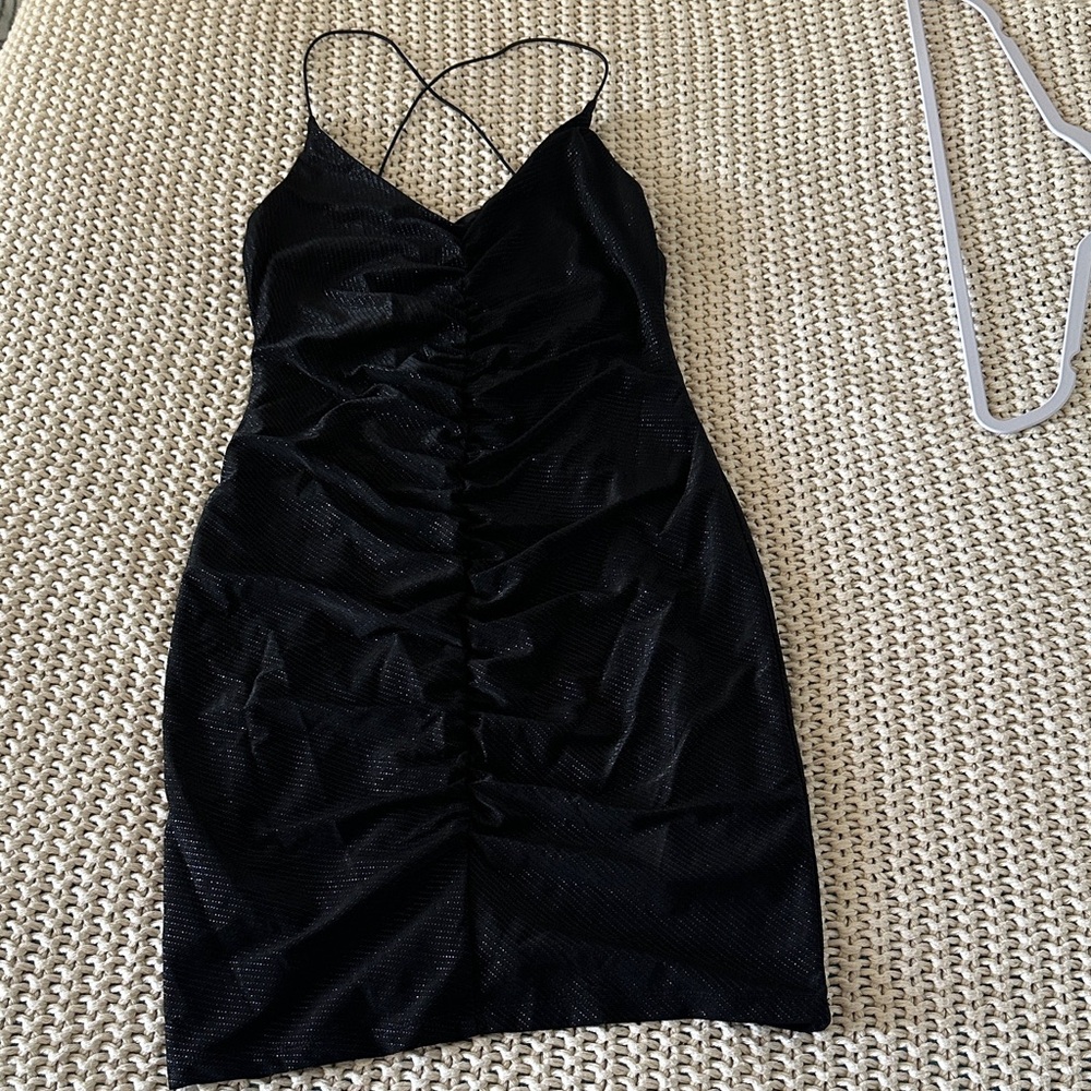 Poster Girl Black Mini  Dress